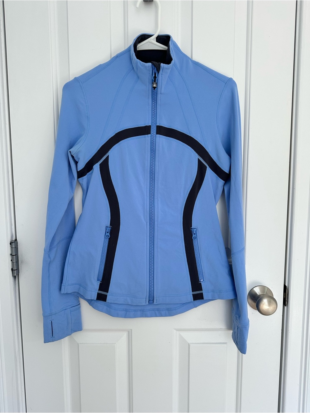 Lululemon Light Blue Women's Zip-Front Athletic Jacket